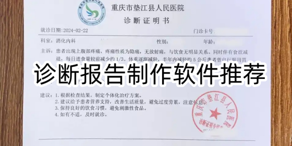 诊断报告制作软件